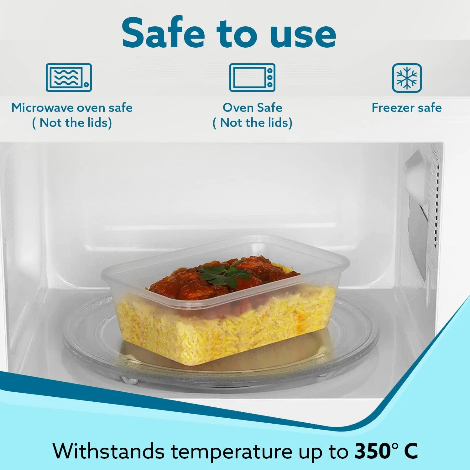 Airtight  Container, Food Storage Container With Lid, Multipurpose Kitchen Container, Rectangular Plastic Body, Leak Proof, BPA Free, Capacity 500ML, 1L, 1.5L, Set of 3 - Image 5